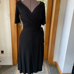 Black wrap dress size 6 from The Loft